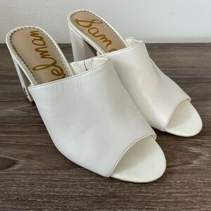 Sam Edelman Cream Women's Mules